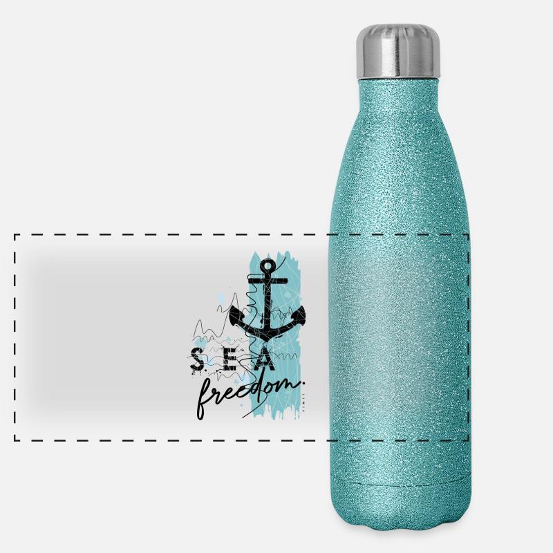 Ancre Liberté Gourde isotherme panoramique pailletée 500 ml