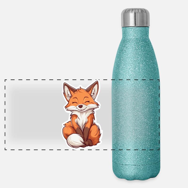 Renard Gourde isotherme panoramique pailletée 500 ml