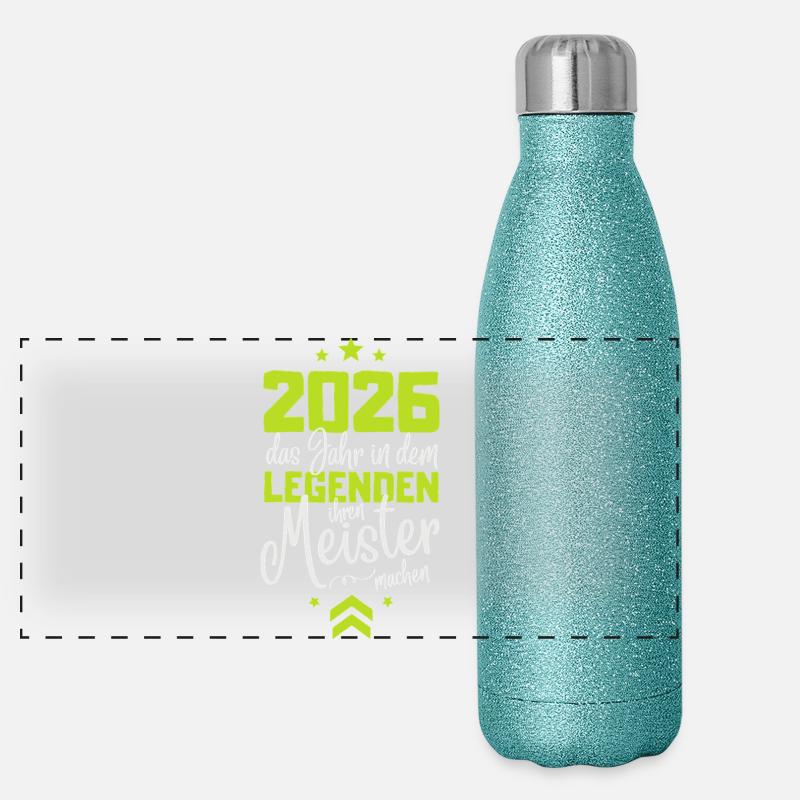 Master Exam 2026 Legends Make Their Master Panoramic Glitter Thermal Bottle 500 ml