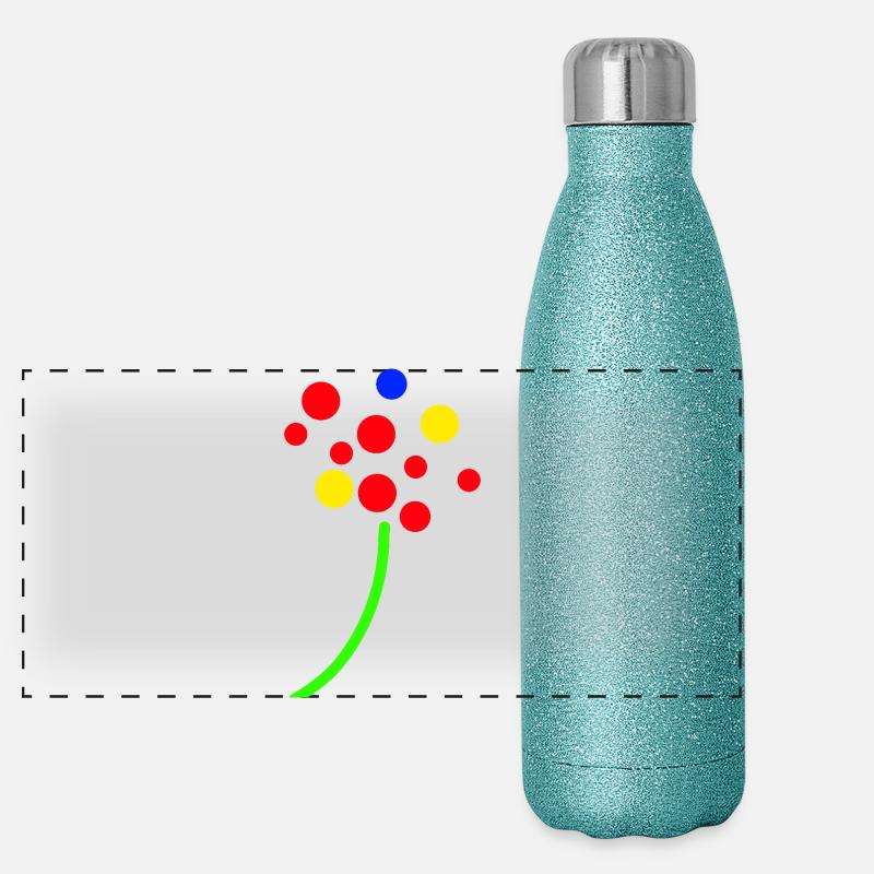 Confetti Neon Bouquet Panoramic Glitter Thermal Bottle 500 ml