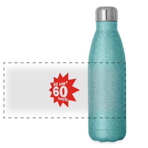 50 ccm, 60 km/h - Panorama Glitzer Isolierflasche 500 ml