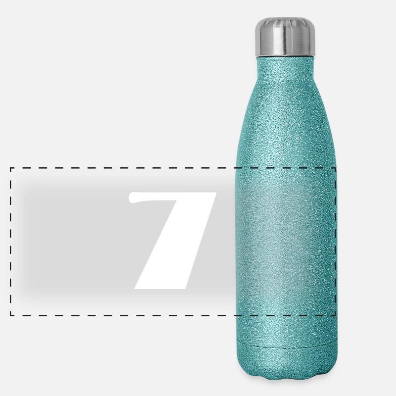 7 ANS. 7e ANNIVERSAIRE. ANNIVERSAIRE 7 ANS. 7 Gourde isotherme panoramique pailletée 500 ml