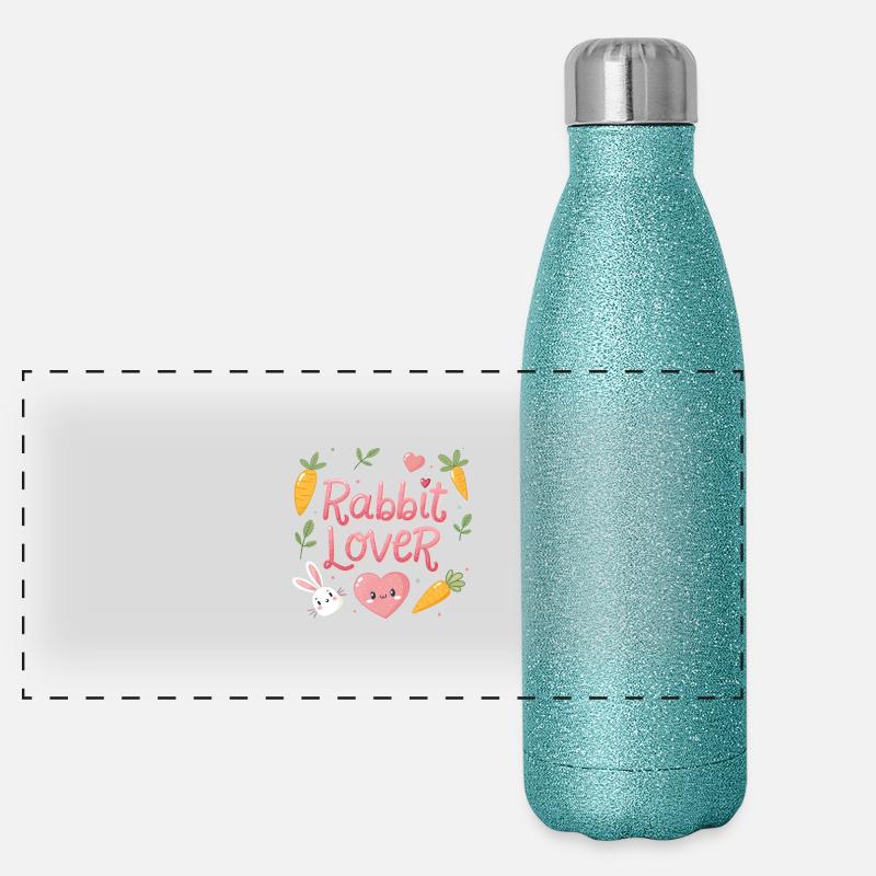 Rabbit lovers Panoramic Glitter Thermal Bottle 500 ml