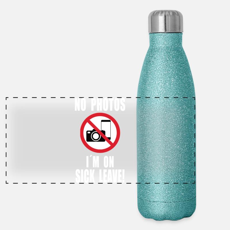 Pas de photos – Congé de maladie Gourde isotherme panoramique pailletée 500 ml