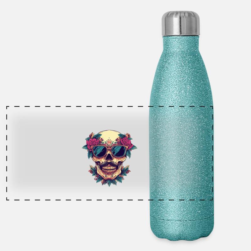 Skeleton Bachelor Gourde isotherme panoramique pailletée 500 ml