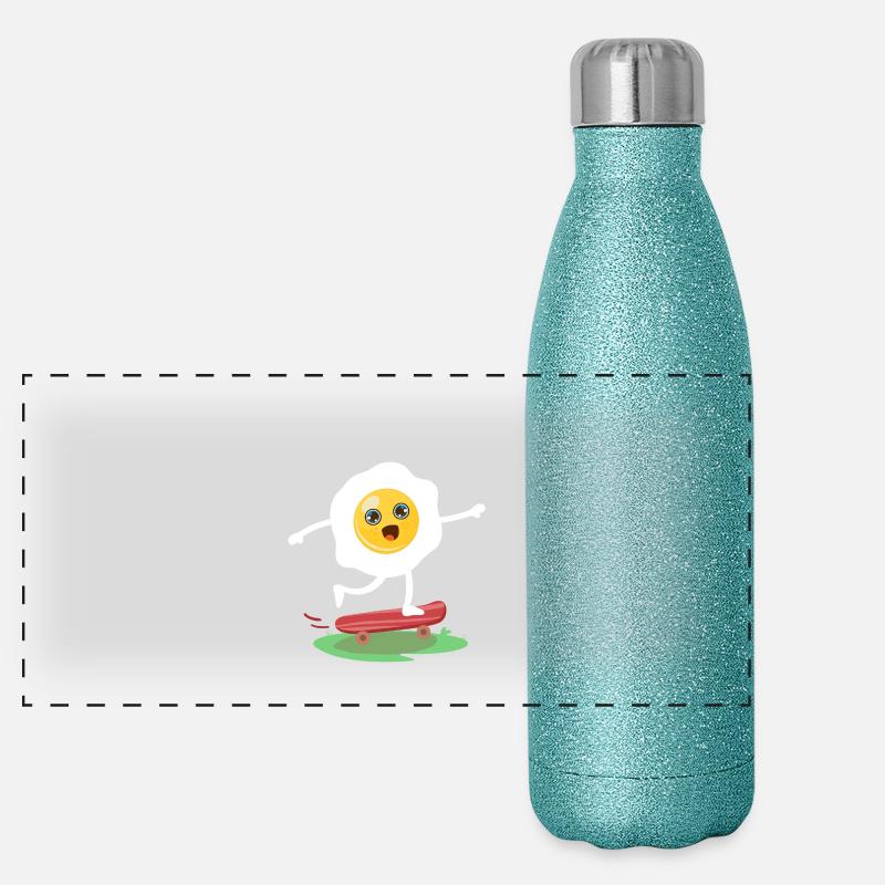 Egg (planche à roulettes) Gourde isotherme panoramique pailletée 500 ml