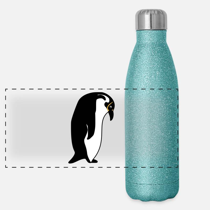 manchot Gourde isotherme panoramique pailletée 500 ml