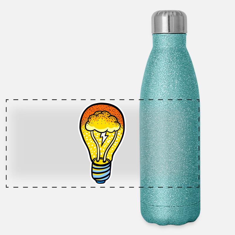 Eco Cloud Ampoule Gourde isotherme panoramique pailletée 500 ml