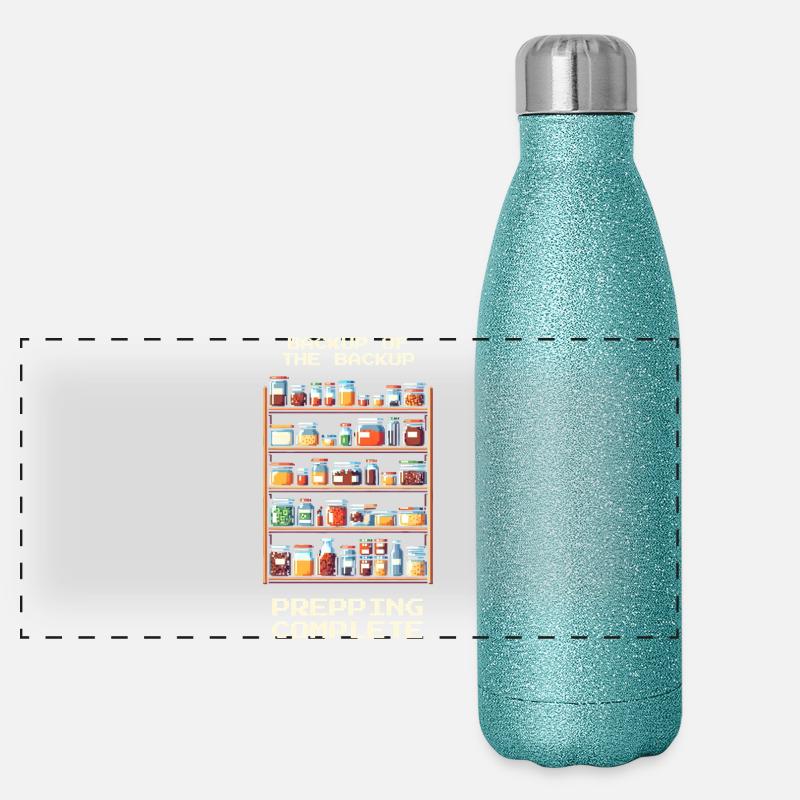 Backup | Prepping Humor Panoramic Glitter Thermal Bottle 500 ml