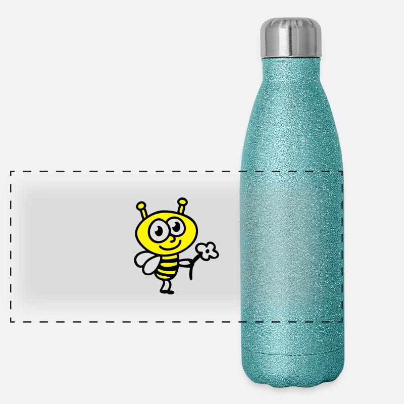 Bee + Fleur Gourde isotherme panoramique pailletée 500 ml