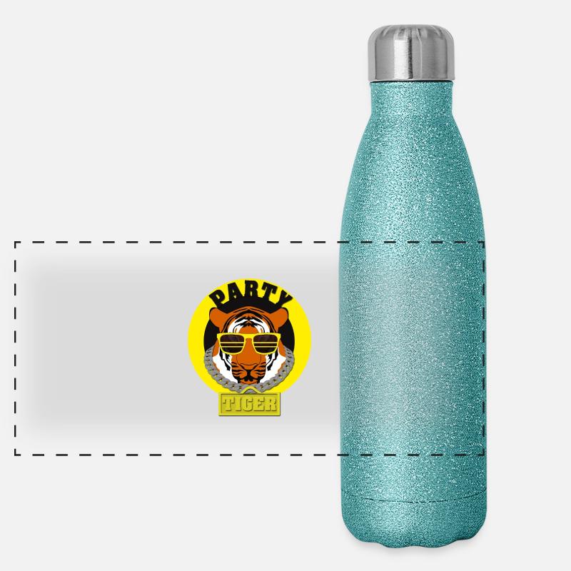 Party Tiger Panoramic Glitter Thermal Bottle 500 ml