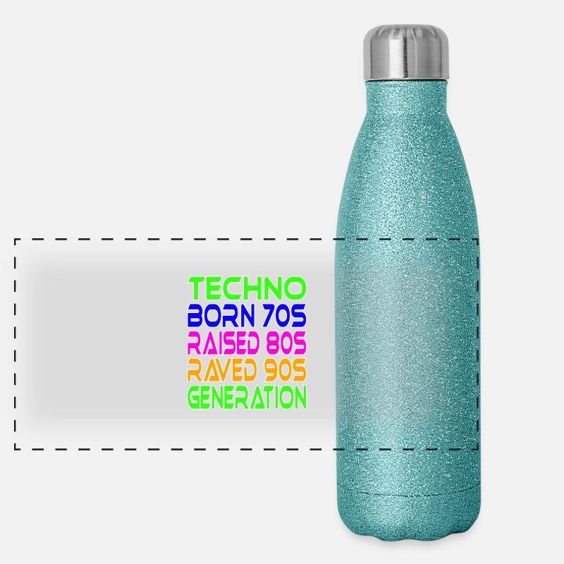 Techno Generation Panoramic Glitter Thermal Bottle 500 ml