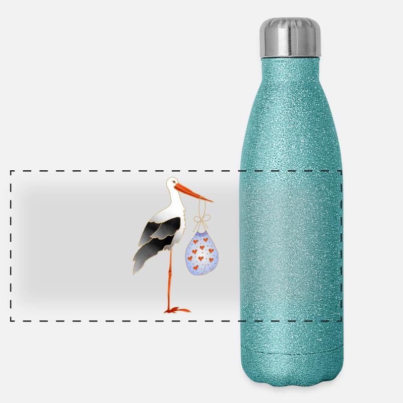 stork Panoramic Glitter Thermal Bottle 500 ml