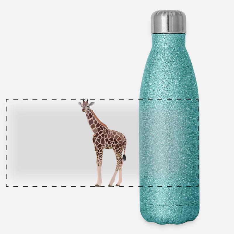 Gina, girafe Gourde isotherme panoramique pailletée 500 ml