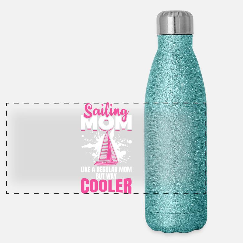 Seglerin Mutter Panorama Glitzer Isolierflasche 500 ml