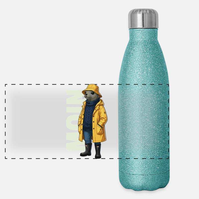 Seal Moin – Conception d’imperméable Gourde isotherme panoramique pailletée 500 ml