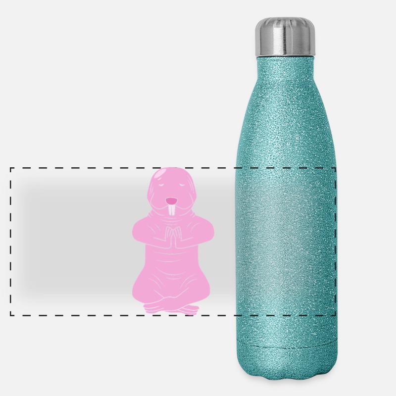 Chiot de sable Gourde isotherme panoramique pailletée 500 ml
