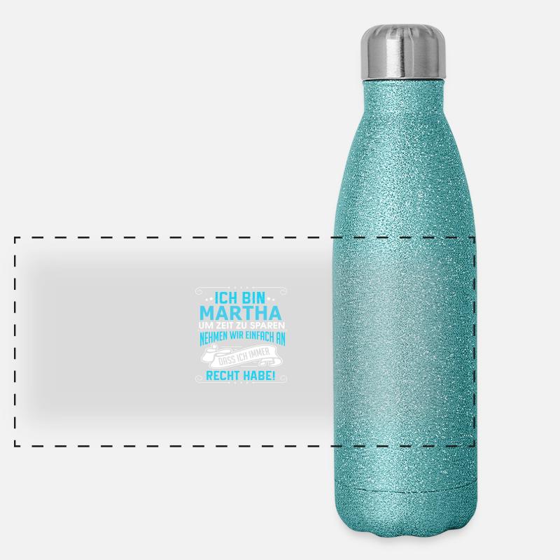 MARTHA Panorama Glitzer Isolierflasche 500 ml