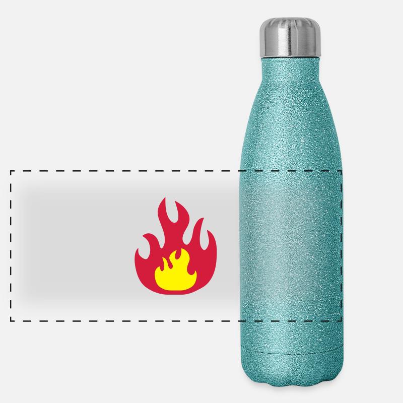 hot__f2 Panorama Glitzer Isolierflasche 500 ml