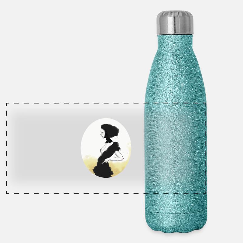 Tänzerin Panorama Glitzer Isolierflasche 500 ml