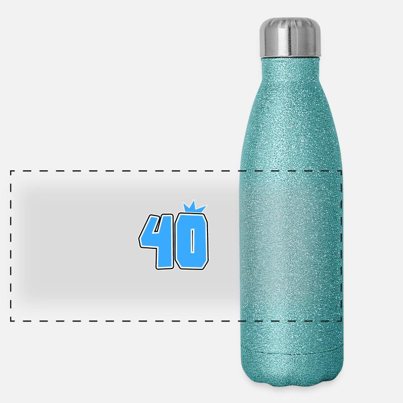 40 Panorama Glitzer Isolierflasche 500 ml