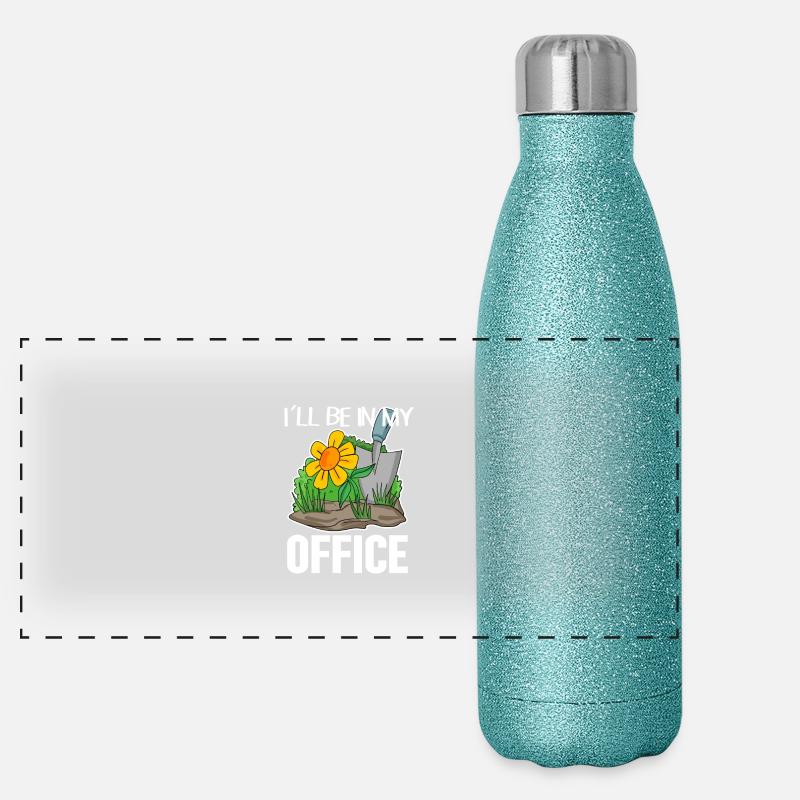 Jardinage jardinier jardinier Gourde isotherme panoramique pailletée 500 ml