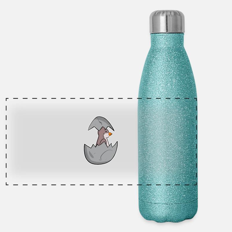 Baby House Sparrow Panoramic Glitter Thermal Bottle 500 ml