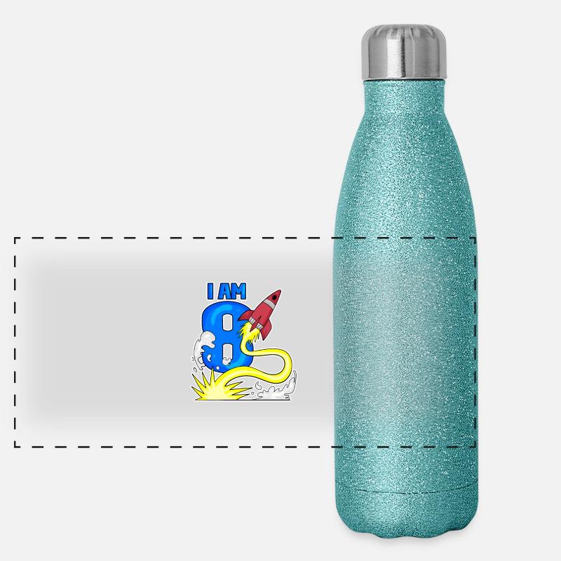Boy 8 years old Panoramic Glitter Thermal Bottle 500 ml