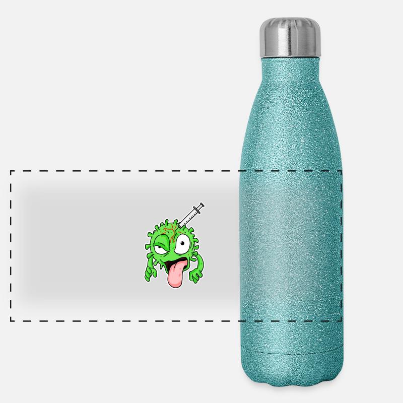 Vaccination contre le virus Gourde isotherme panoramique pailletée 500 ml