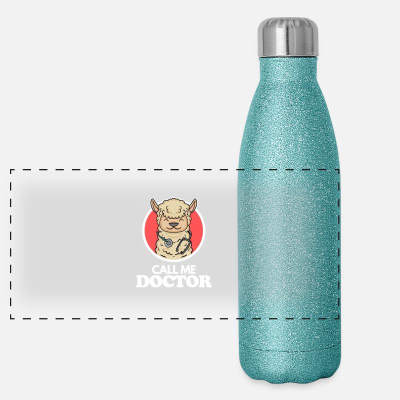 Médecin Médecin Vétérinaire Gourde isotherme panoramique pailletée 500 ml