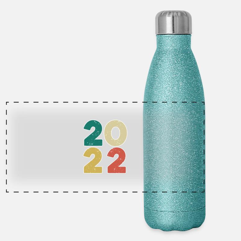 2022 - Year 2022 - Year 2022 Panoramic Glitter Thermal Bottle 500 ml