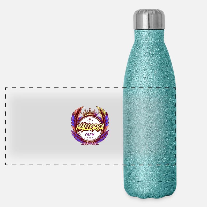 Mallorca Crew Bunt Panorama Glitzer Isolierflasche 500 ml