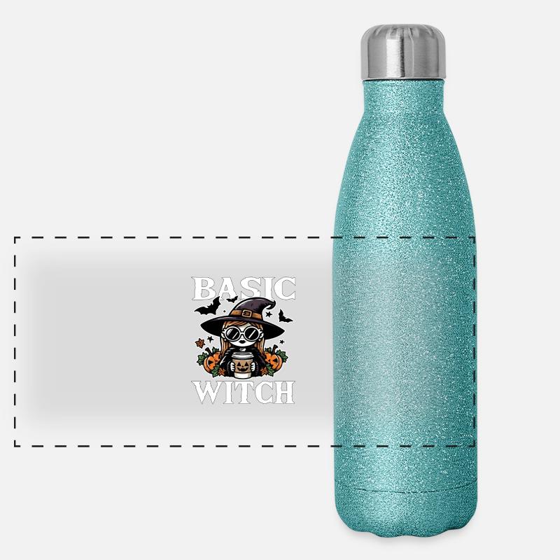BASIC WITCH - CADEAU D’HALLOWEEN Gourde isotherme panoramique pailletée 500 ml