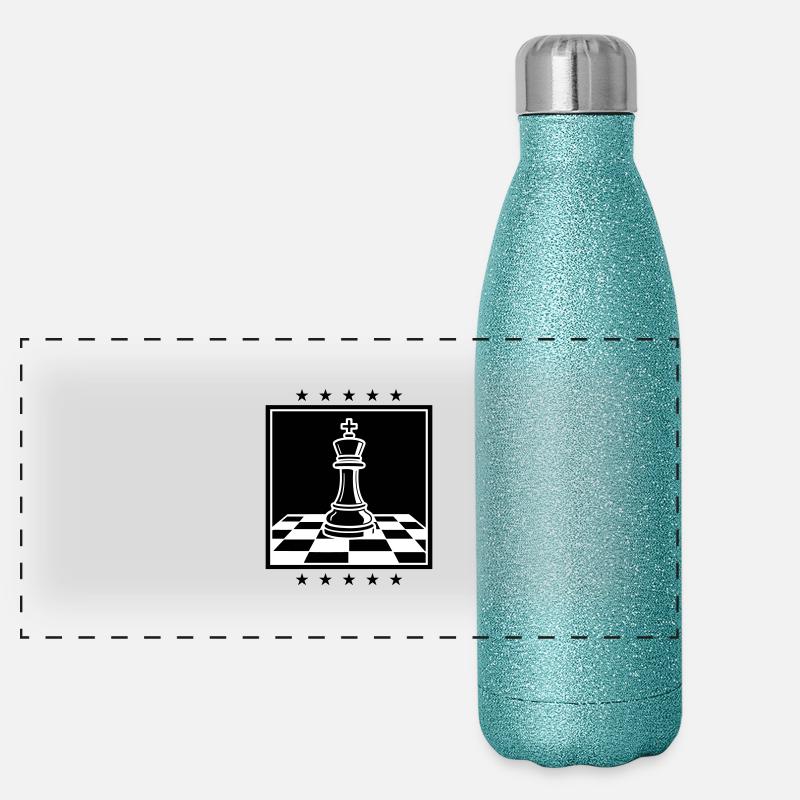 Chess King Chess Gourde isotherme panoramique pailletée 500 ml