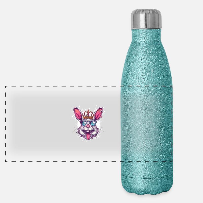 Hase Lustig Panorama Glitzer Isolierflasche 500 ml