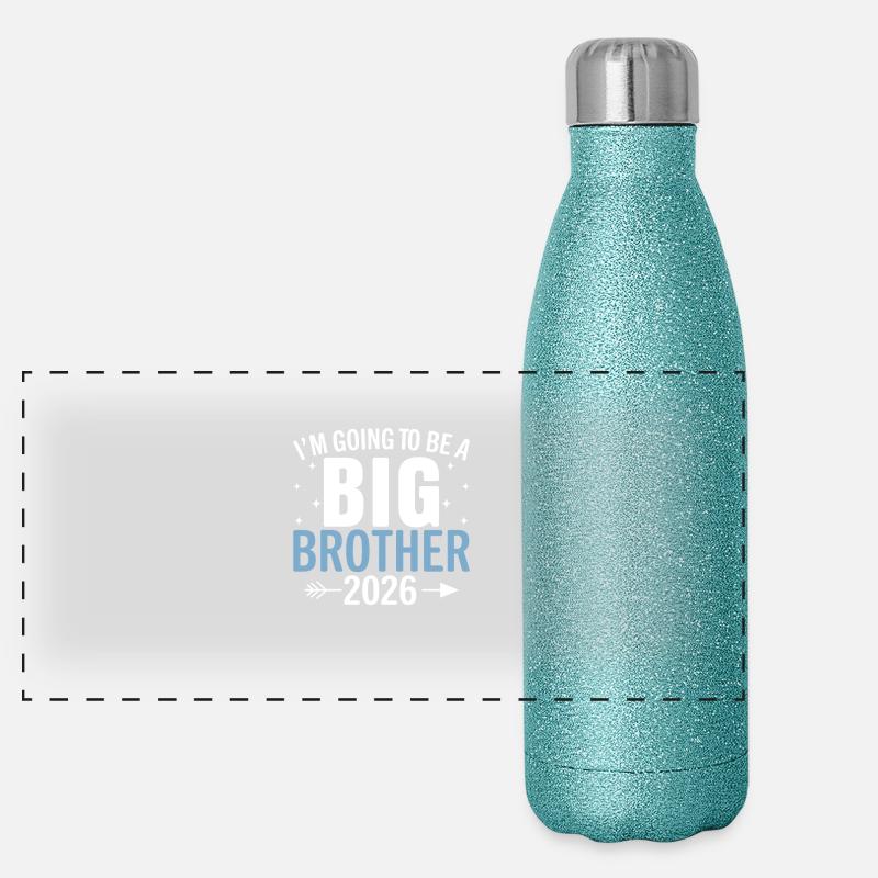 Ich werde ein Big Brother 2026 Panorama Glitzer Isolierflasche 500 ml