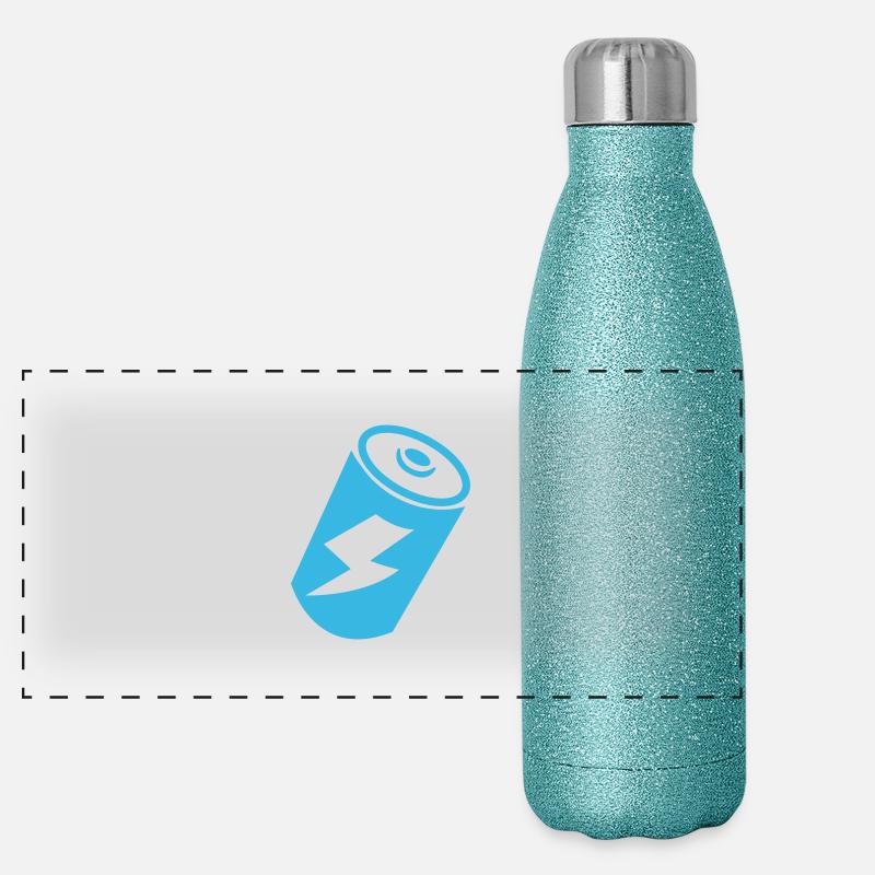 pile Gourde isotherme panoramique pailletée 500 ml