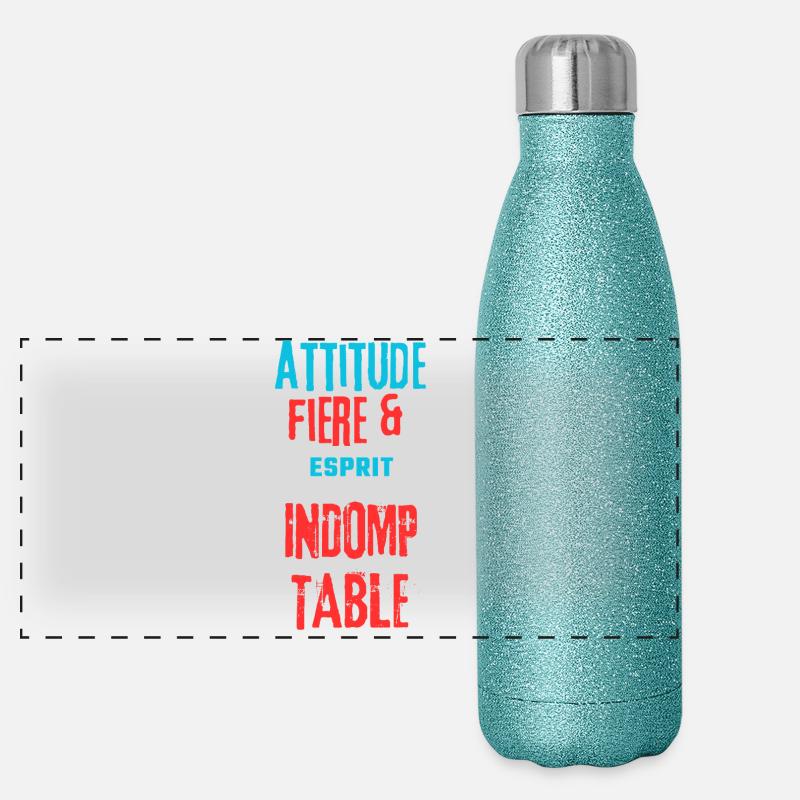 Proud and indomitable Panoramic Glitter Thermal Bottle 500 ml