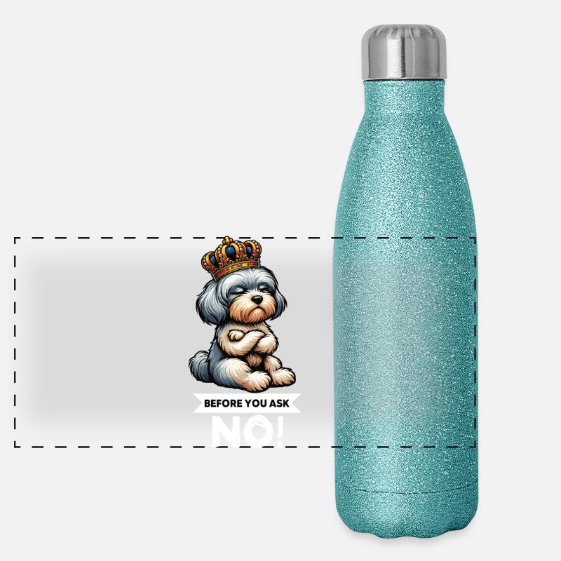 Avant de demander Havanese Havanese Keepers Havanese Gourde isotherme panoramique pailletée 500 ml