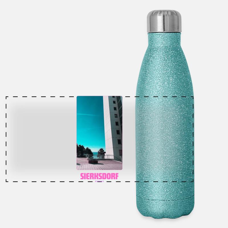 Sierksdorf _ Ostsee Panorama Glitzer Isolierflasche 500 ml
