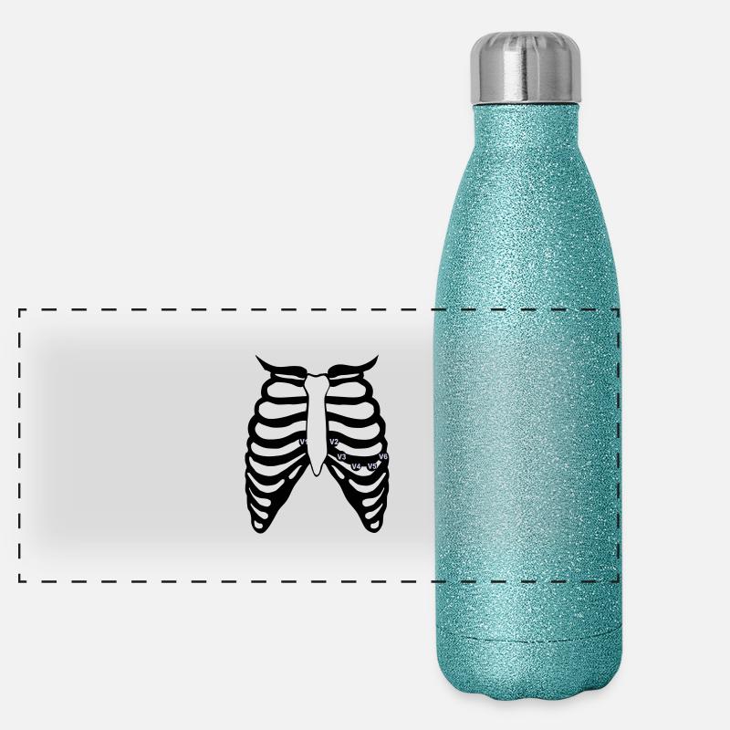 12 Kanal EKG Panorama Glitzer Isolierflasche 500 ml