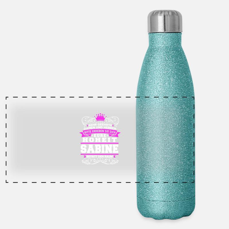 Eure Hoheit - Sabine Panorama Glitzer Isolierflasche 500 ml