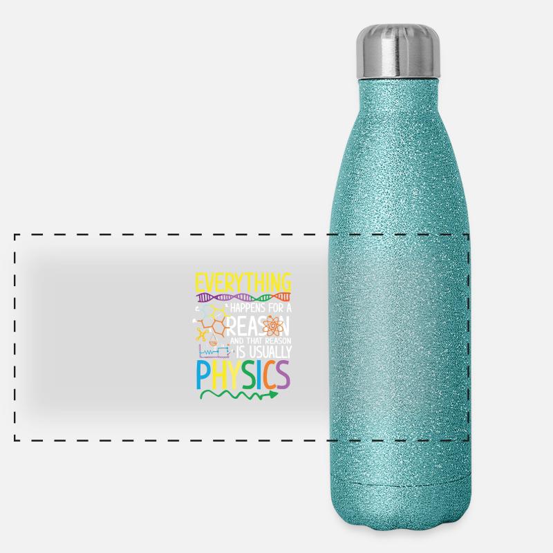 Reason is usually Physics Gourde isotherme panoramique pailletée 500 ml