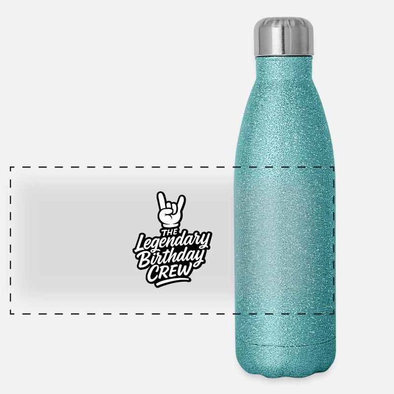 Birthday Crew Party Panoramic Glitter Thermal Bottle 500 ml