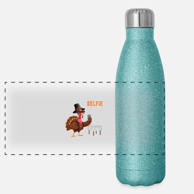 Turkey Problems Panorama Glitzer Isolierflasche 500 ml
