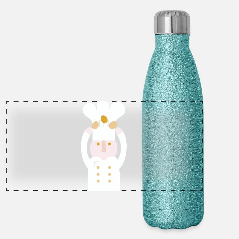 Yes, Chef l no text Panoramic Glitter Thermal Bottle 500 ml
