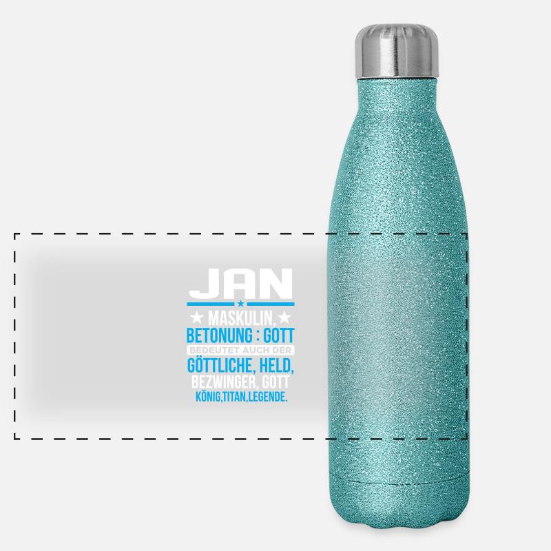 JAN - Titan Panorama Glitzer Isolierflasche 500 ml