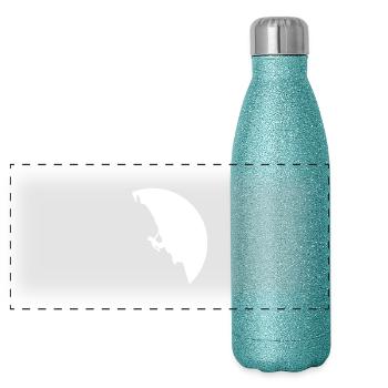 climber - Panoramic Glitter Thermal Bottle 500 ml - blue glitter - Front