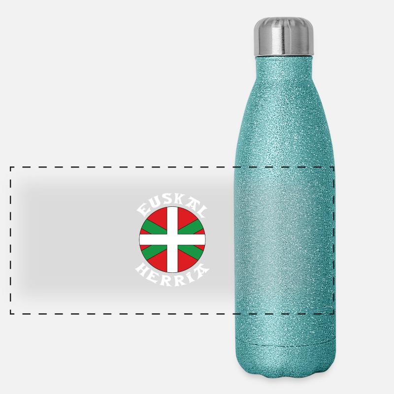 Baskische Land Design 7 Panorama Glitzer Isolierflasche 500 ml