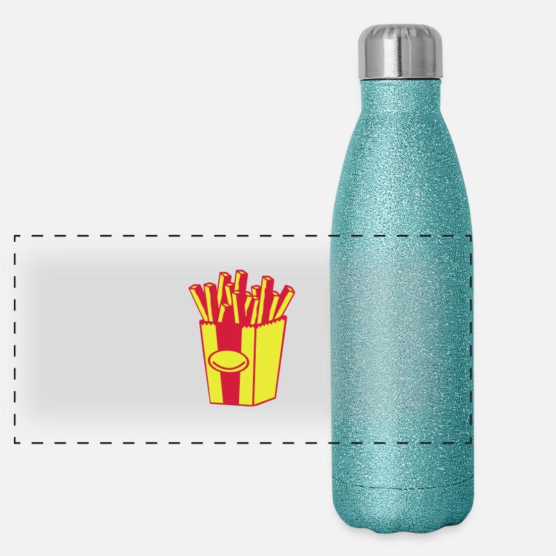 Pommes Panorama Glitzer Isolierflasche 500 ml